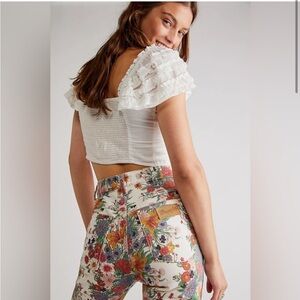 NWT Wrangler Women's Westward 626 High-Rise Boot Stretch Jeans Floral Print